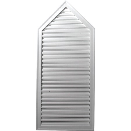 Ekena Millwork Peaked Urethane Gable Vent Louver, Non-Functional, 24"W x 47"H GVPE24X47D